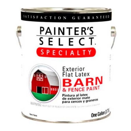 General Paint Fence Paint, Flat, Red, 1 gal 798462